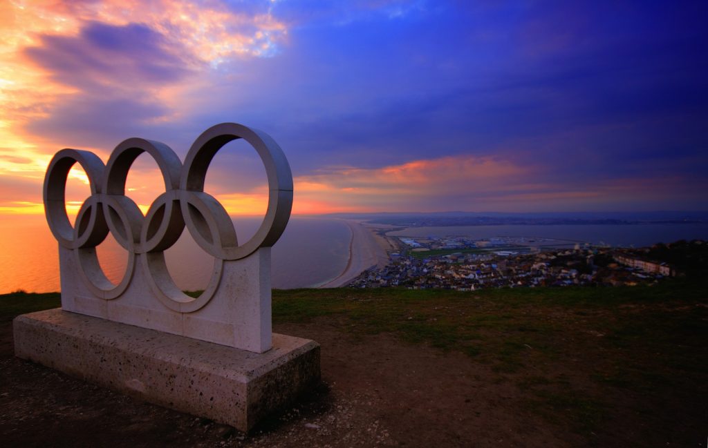 Olympiska ringar.