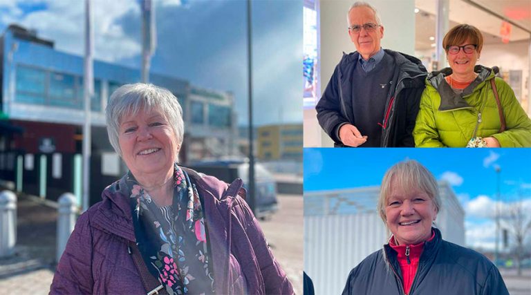 En collagebild på alla intervjupersoner i enkäten.