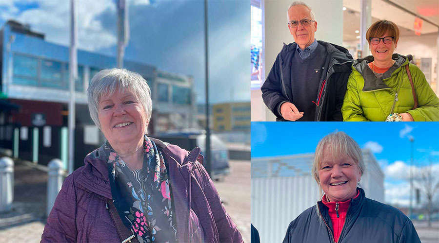 En collagebild på alla intervjupersoner i enkäten.