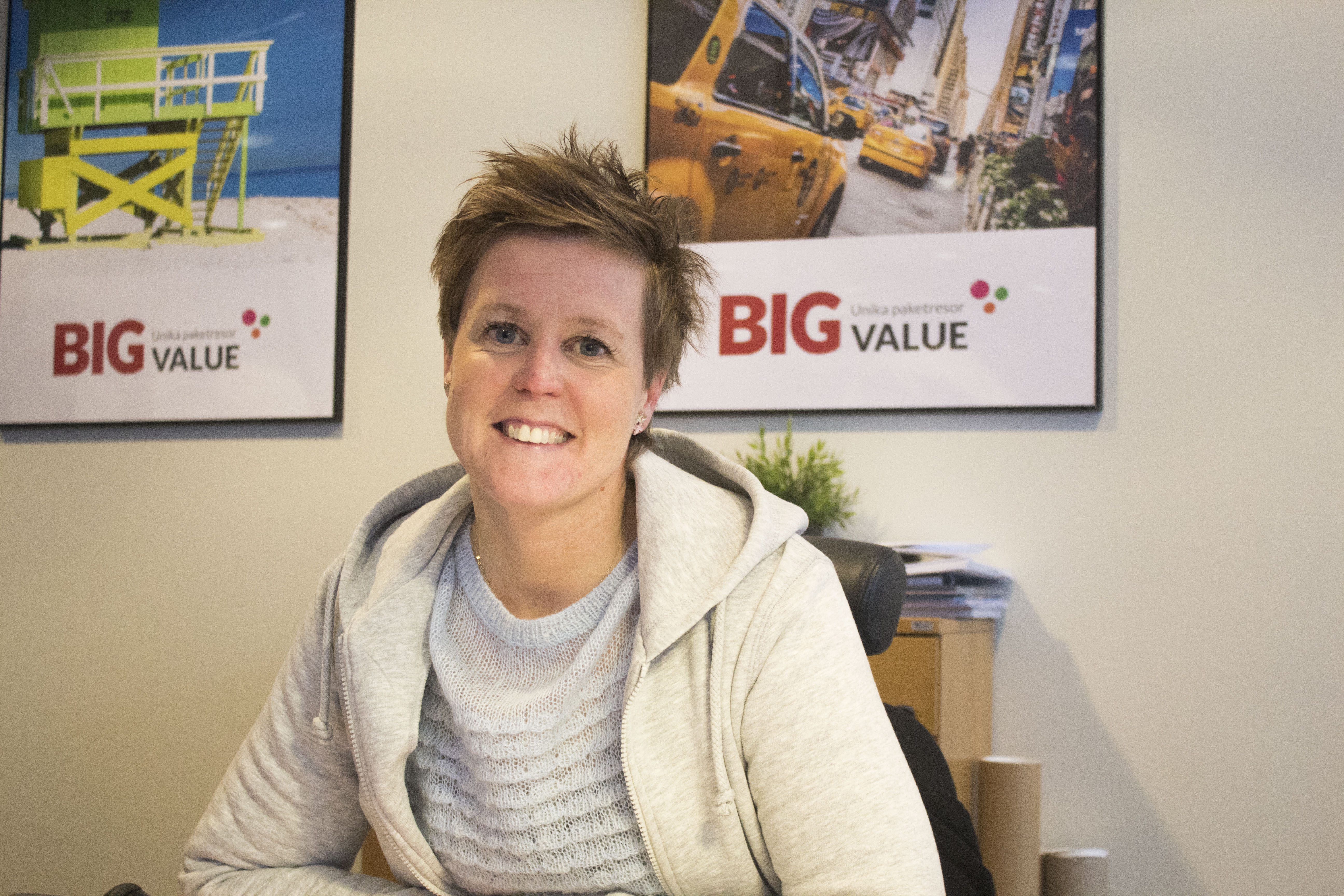 Anna Bäckman är kontorschef på en resebyrå i Kalmar.