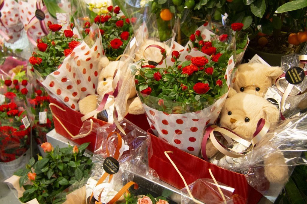 Färdiga paket på Alla hjärtans dag.