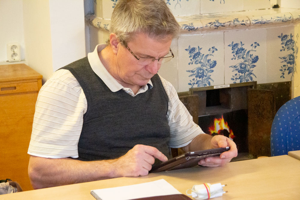 Lennart, som deltar i IOS-kursen.