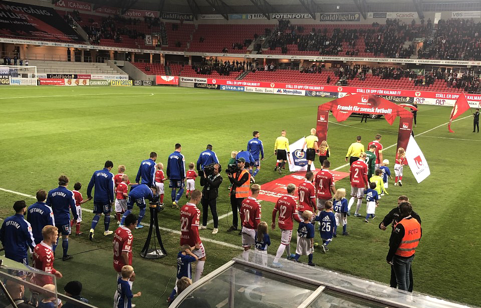 GIF Sundsvall - Kalmar FF stegar ut på planen under en avslutande match i allsvenskan förra säsongen.
