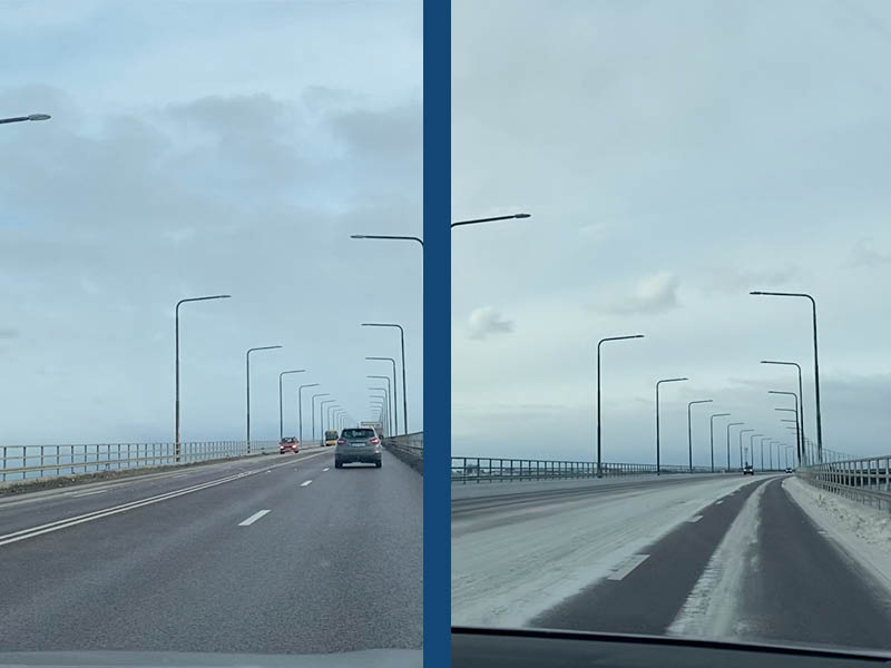 Två bilder på ölandsbron