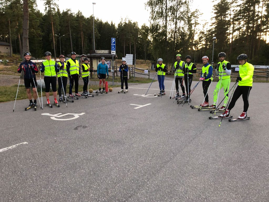 Från ett tillfälle när måndagsgruppen anordnades av Nybro Skidklubb.