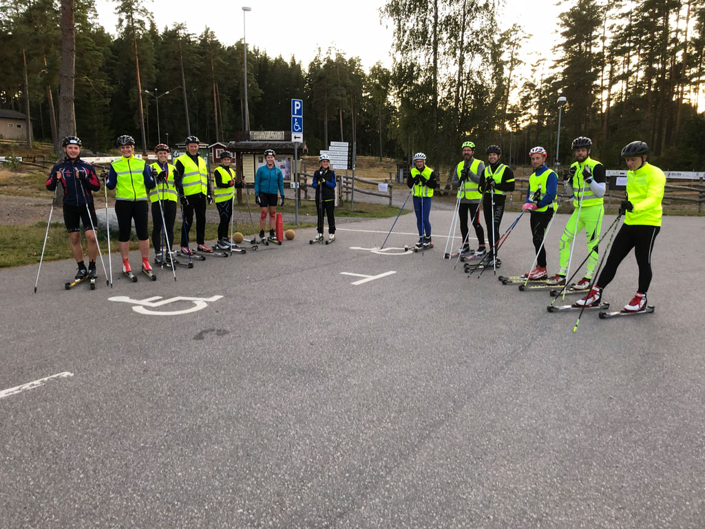 Från ett tillfälle när måndagsgruppen anordnades av Nybro Skidklubb.