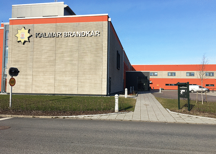 En bild på Kalmar brandstation