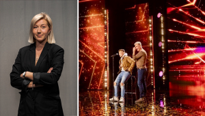 Elwin Heikkinen sitter på Talang-scenen efter att ha fått en direktbiljett till finalen.