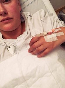 Hanna på sjukhus, år 2018