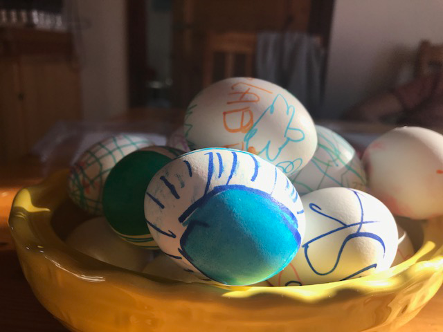 Bild på målade ägg