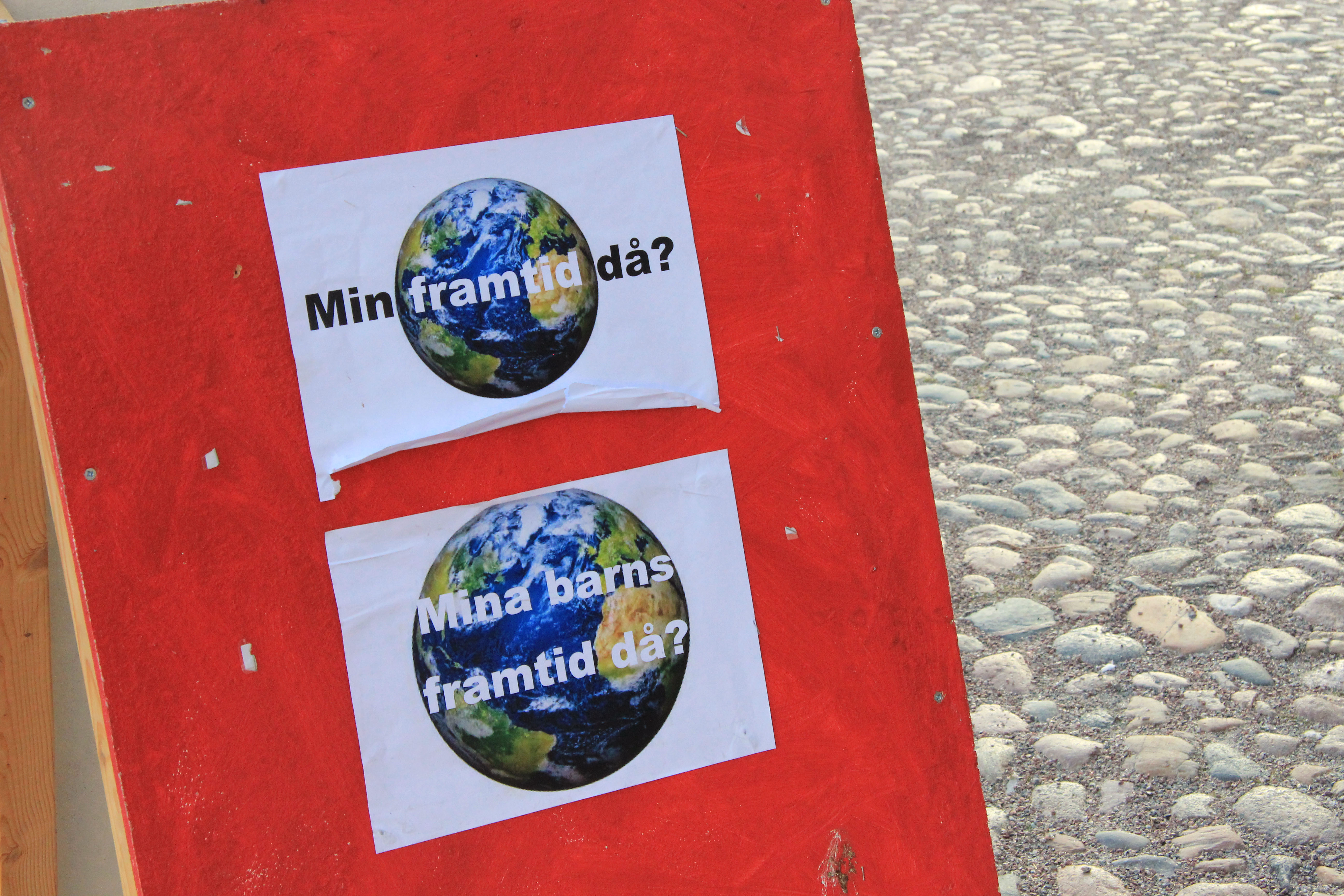 Bild på plakat från Fridays For Future