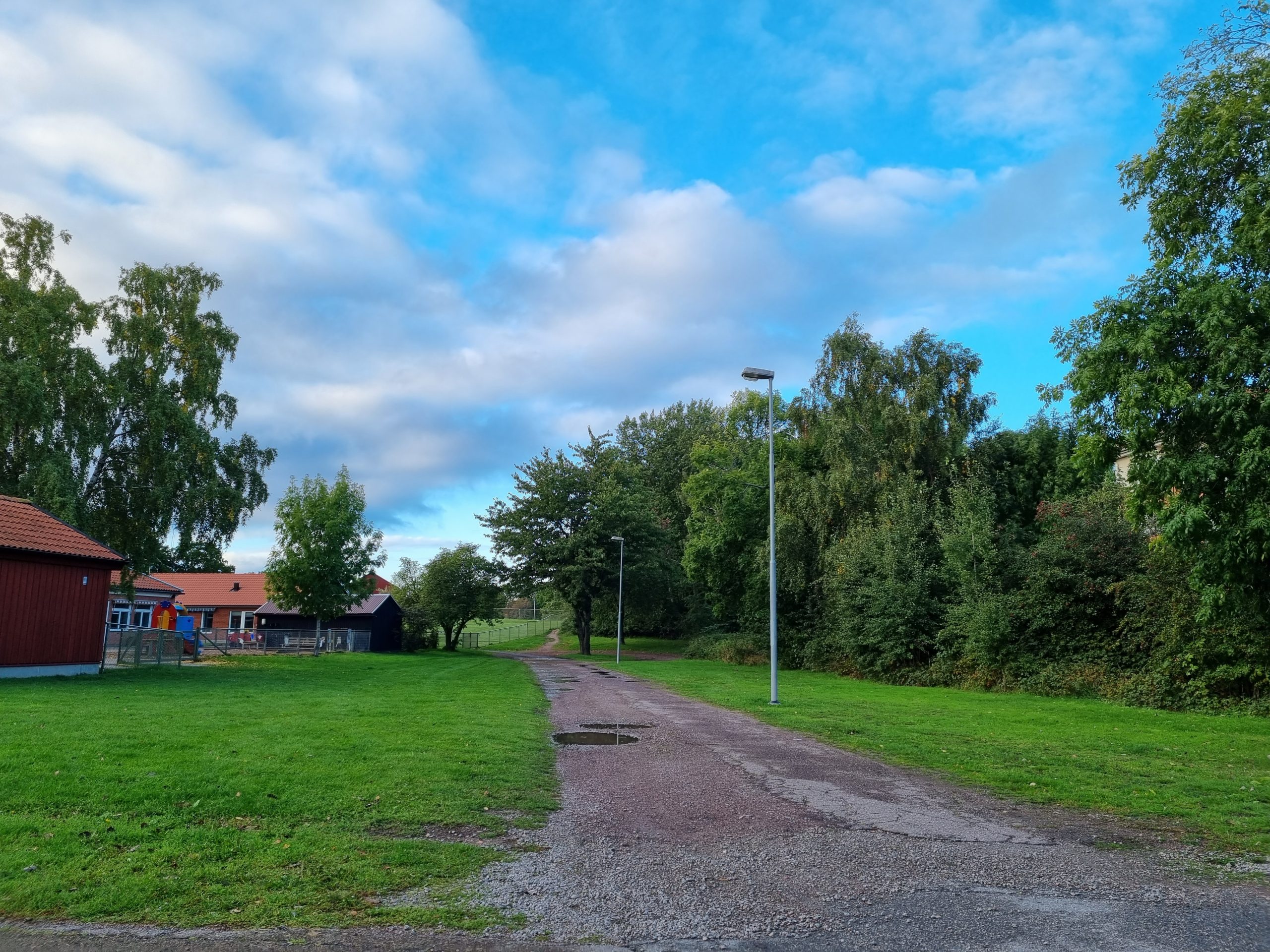 Stigen där brottet hände.