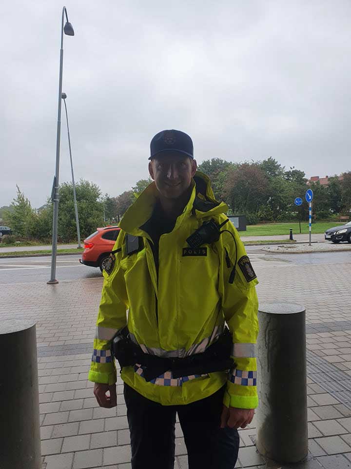 Johan Fagerlund, tillförordnad gruppchef för trafikpoliserna i Kalmar län.