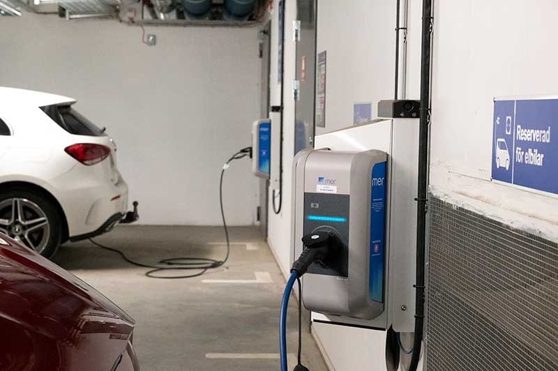 Laddplatser för elbilar i Kalmar