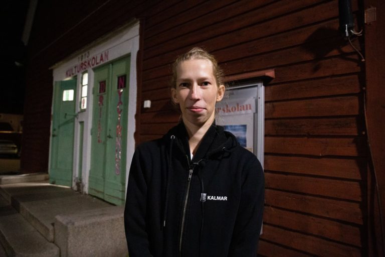 Porträtt på Saga Leipalu.