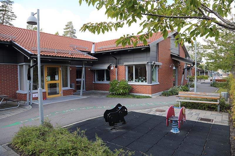 Bild på en förskolebyggnad