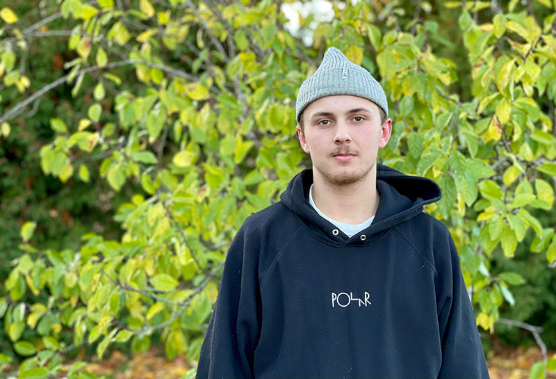 Oscar Karlsson, 18 år från Karlskrona.