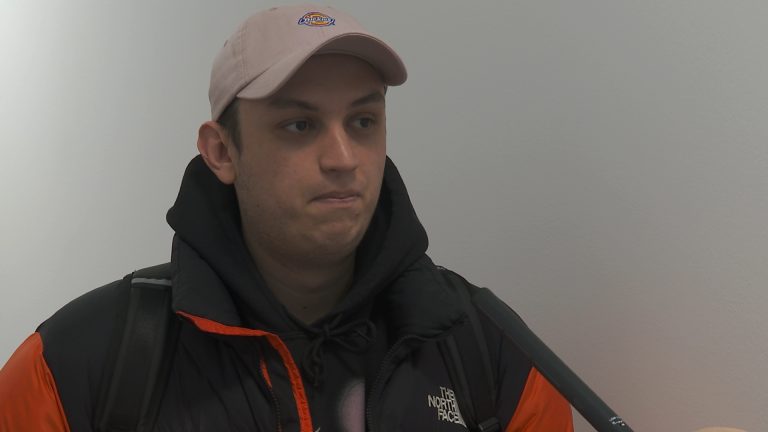 Bild från teve-inslag om no shave november