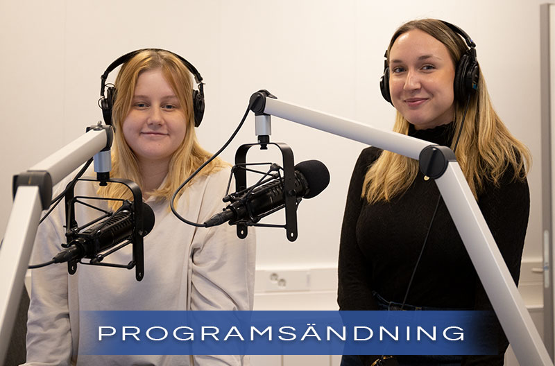 Programledarna till dagens programsändning.