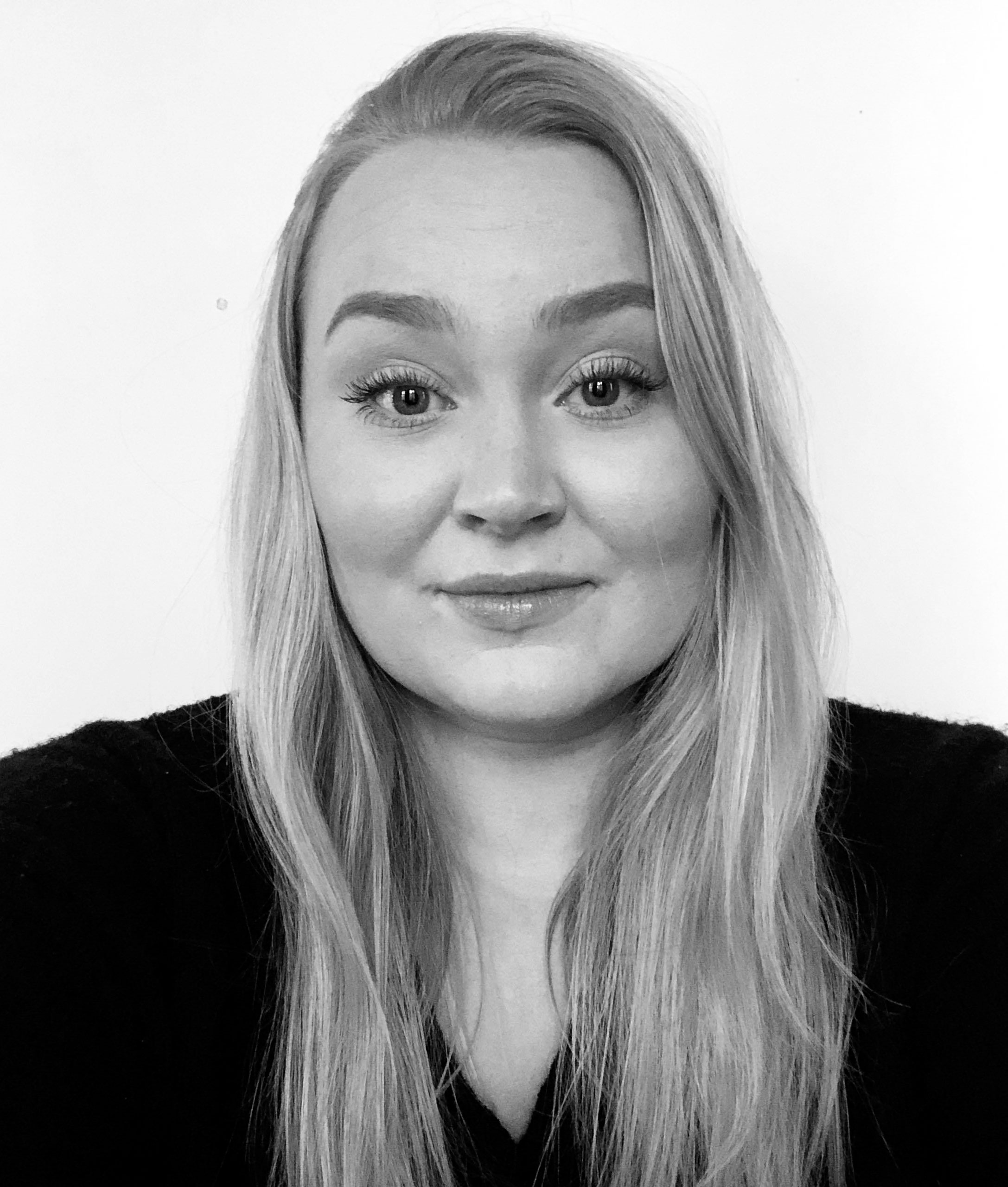 Reporter Hulda Lorentzon.