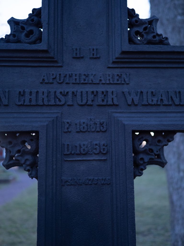 Gravsten för en apotekare