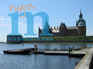 Moderaternas logga över Kalmar slott